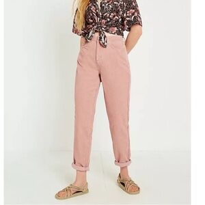 BDG Urban Outfitters Light Dusty Pink Mom High-rise Corduroy Pants Jeans Size 29